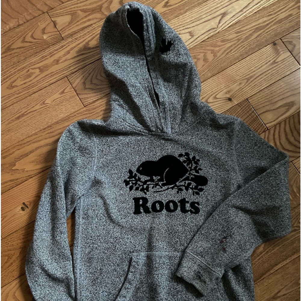 Roots kids salt & pepper hoodie